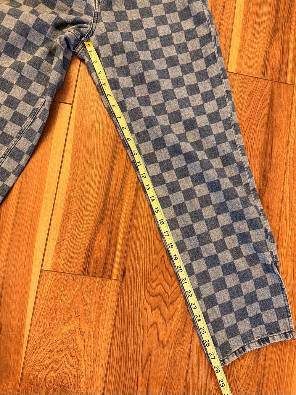 Divided Checkerboard Blue Denim Jeans - Picture 6 of 7
